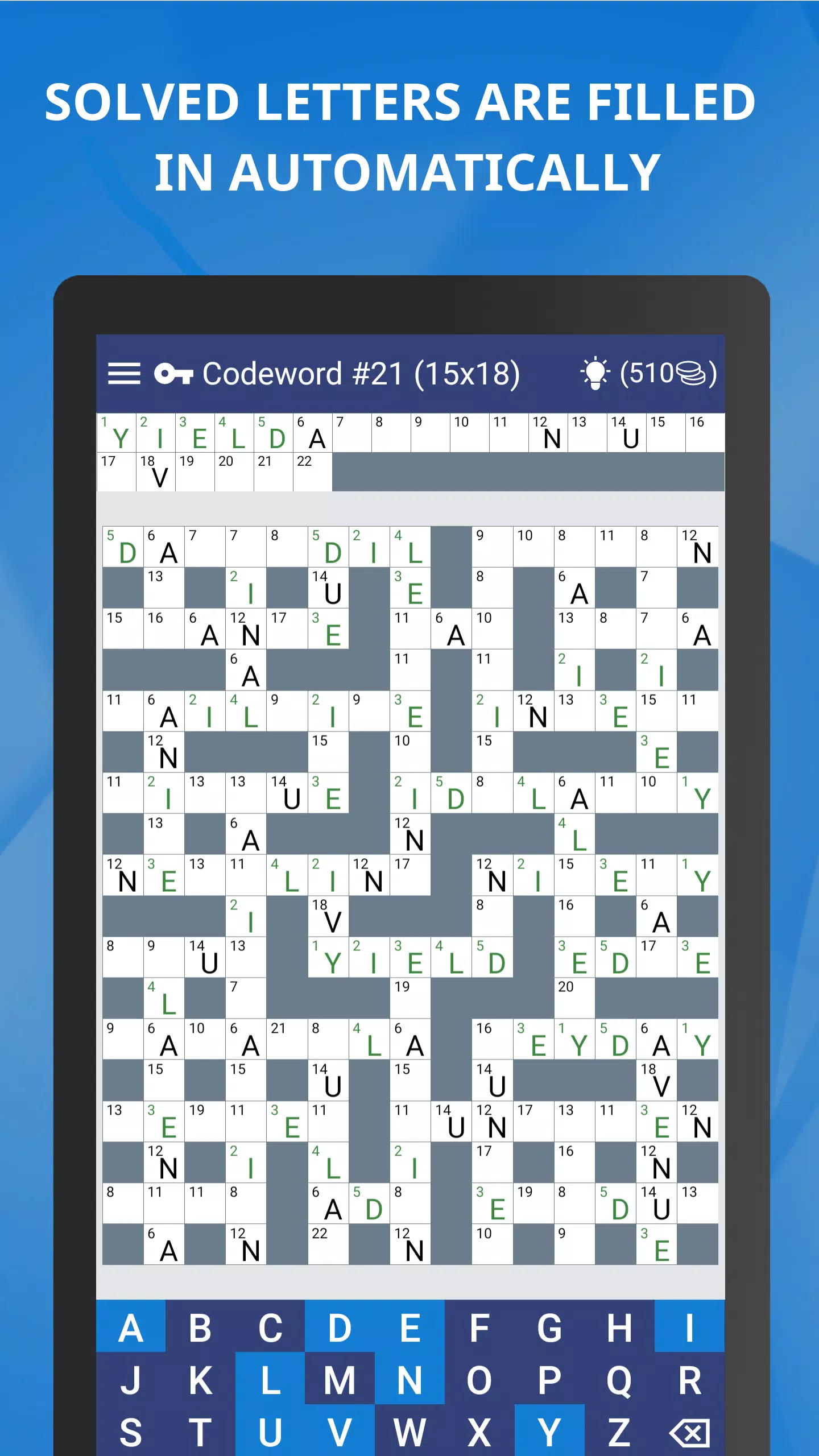 Keywords — Codeword Puzzle スクリーンショット 3