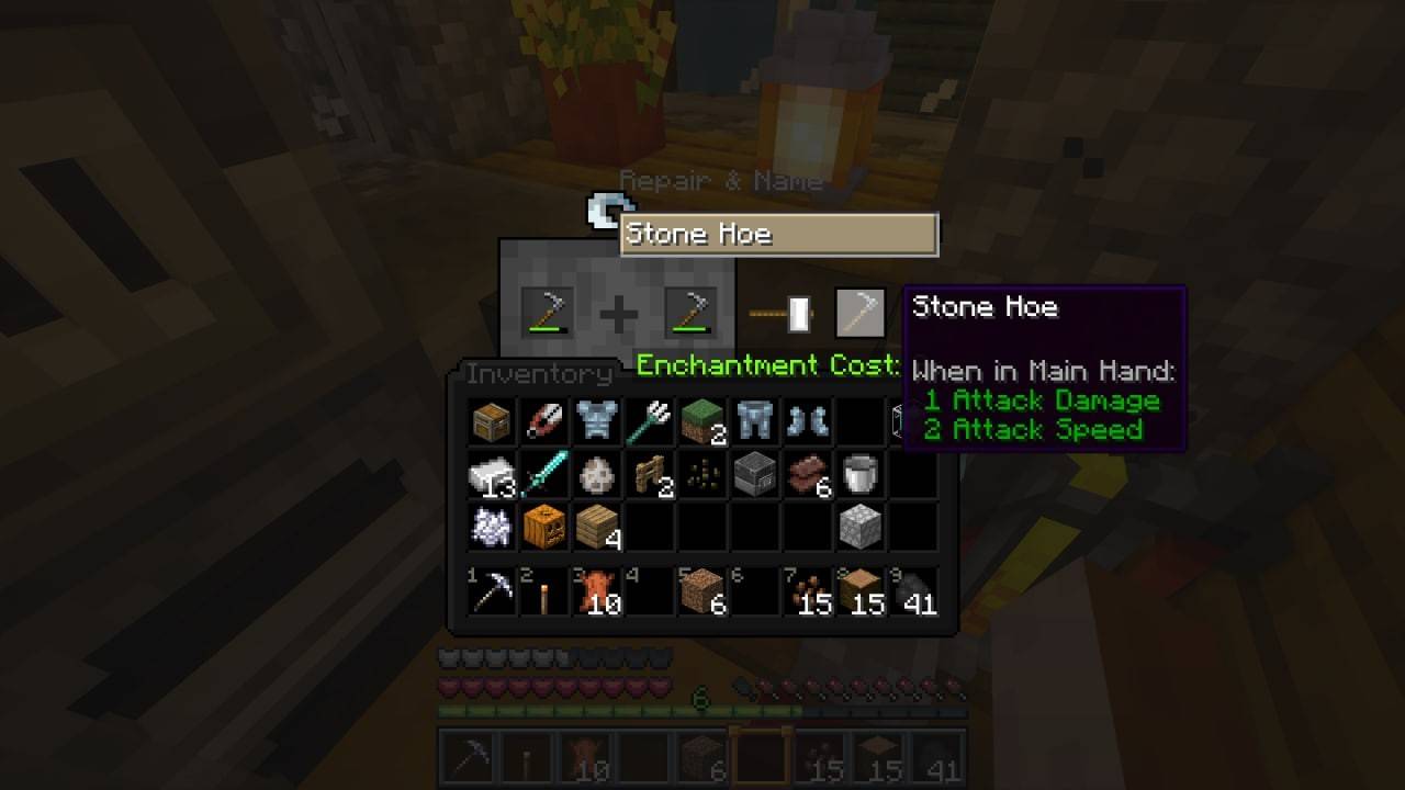 Minecraft中的修理物品