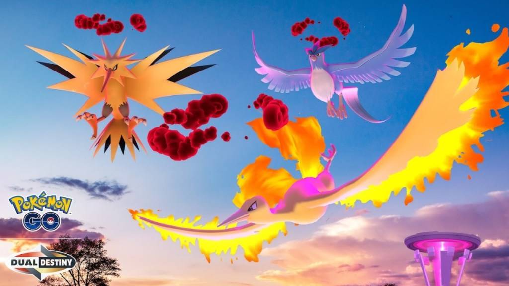 神奇宝贝GO的传奇飞行的关键艺术以Dynamax Moltres为特色