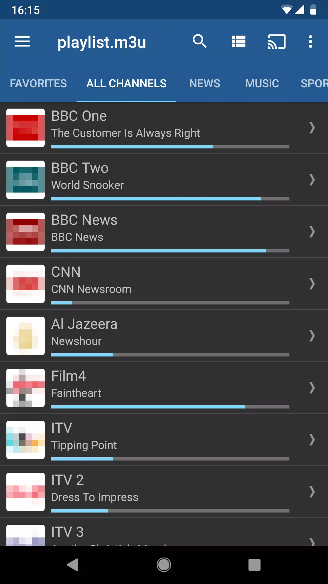 IPTV Screenshot 1
