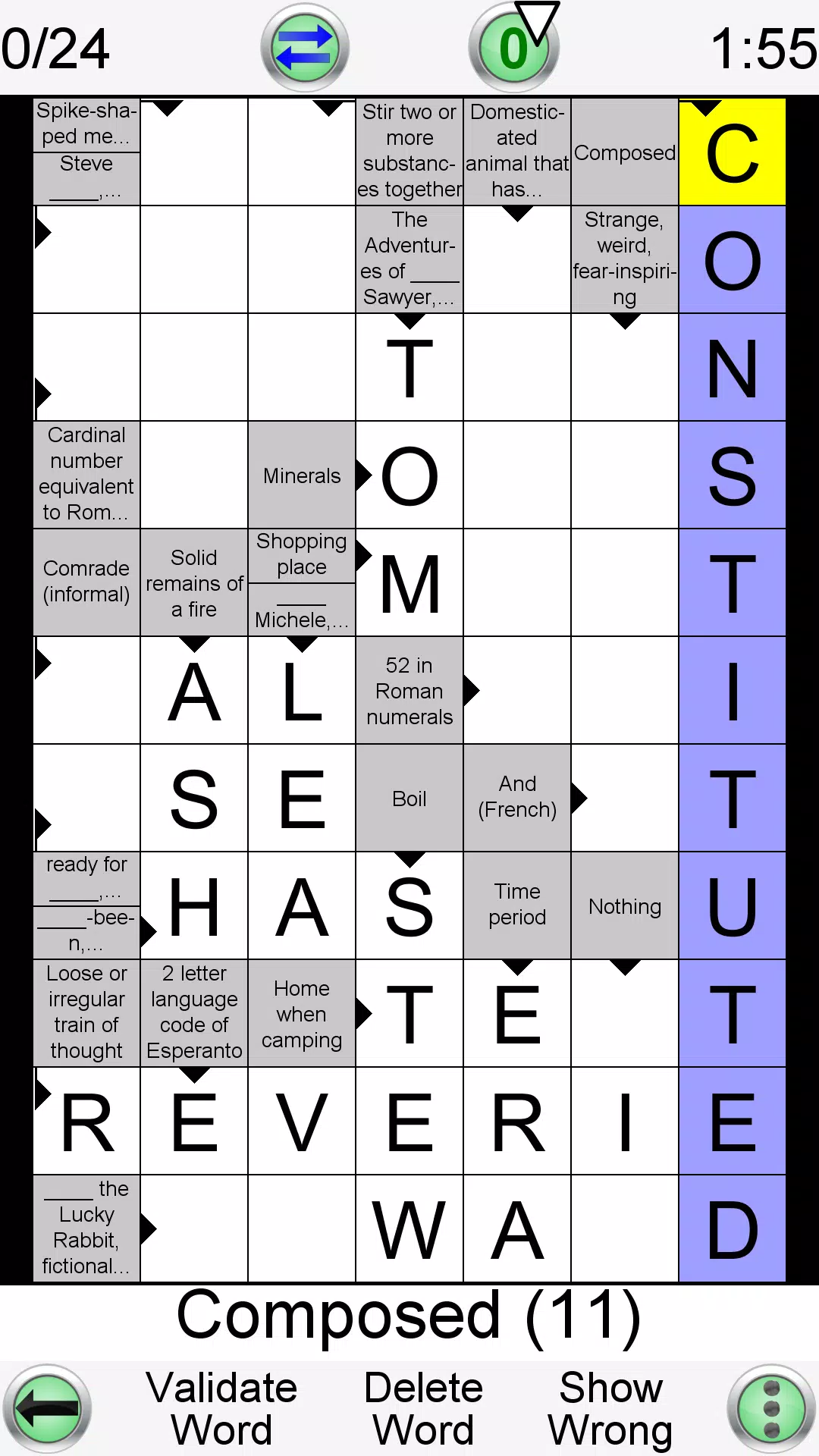 Arrow Crossword Captura de pantalla 0