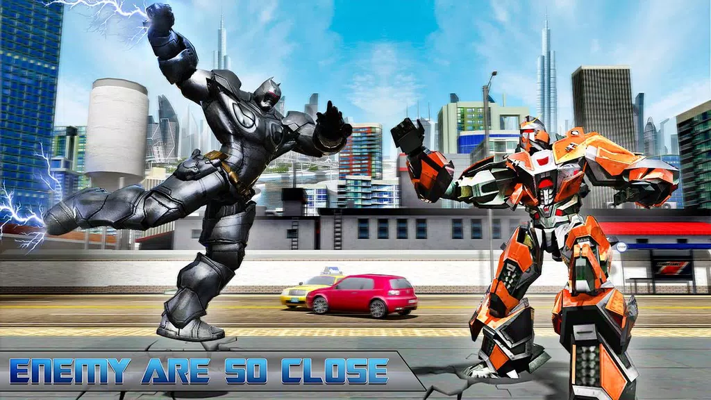Flying Rope Hero Robot Fight Simulator 스크린샷 3