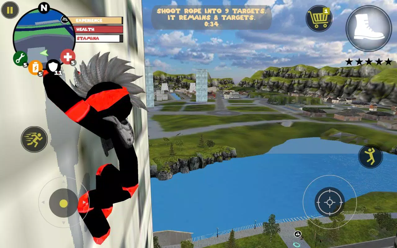 Stick Rope Hero Captura de tela 3