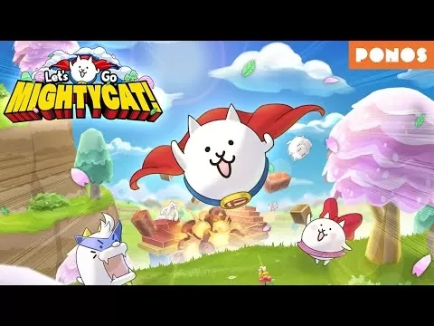 Colorful gameplay footage showing Mightycat