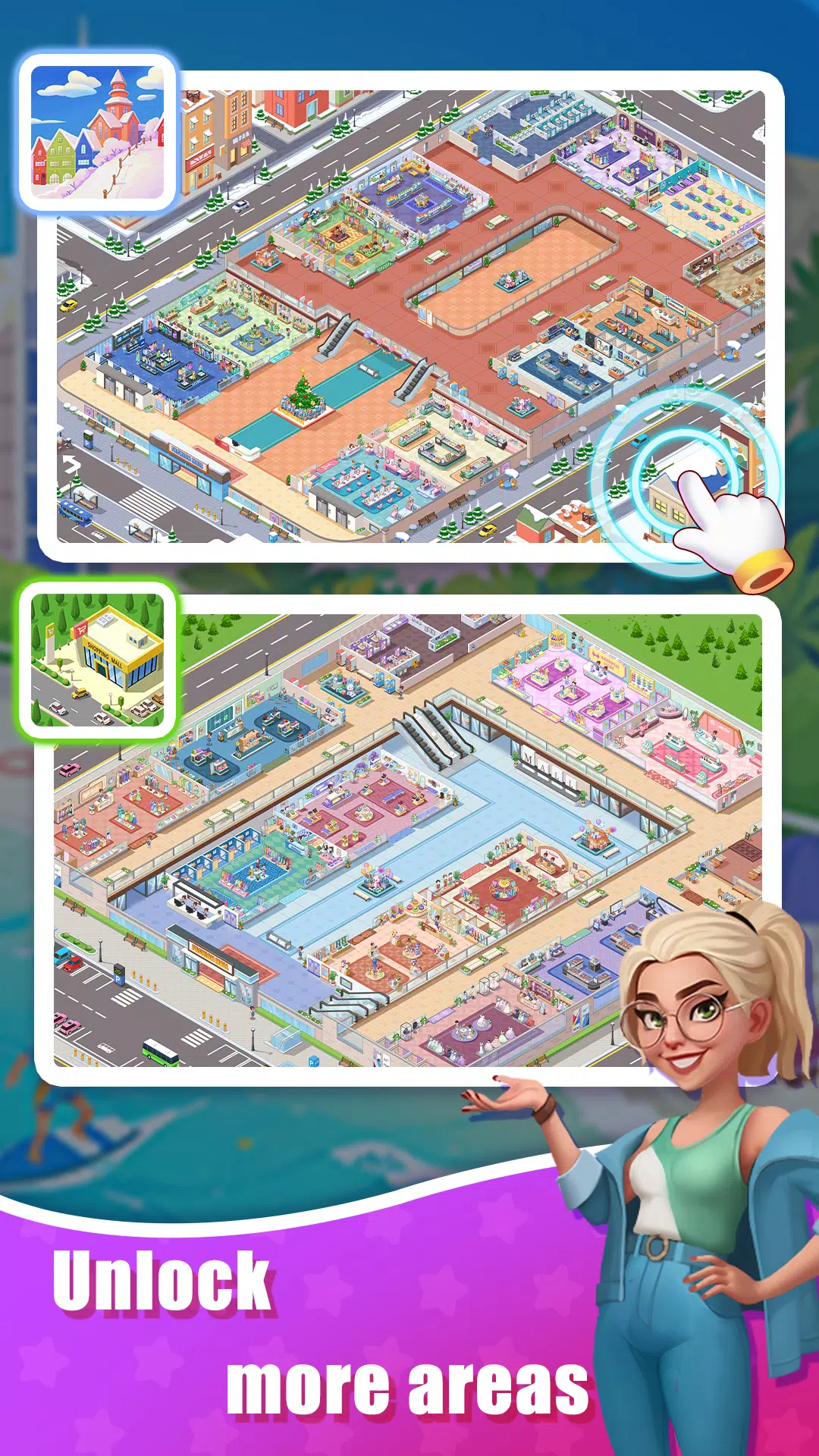 Idle Shopping Mall - Tycoon Capture d'écran 1