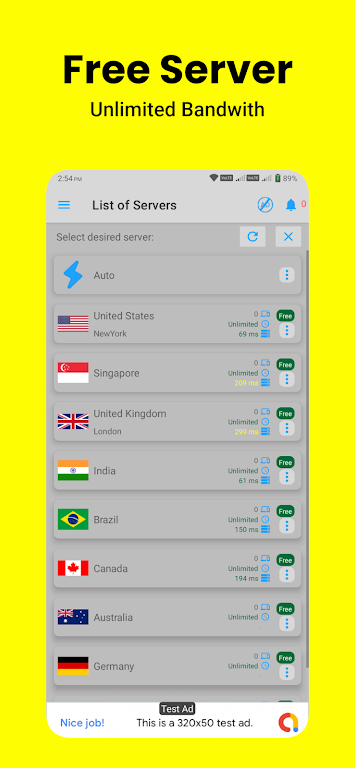 OneTap Vpn 螢幕截圖 0