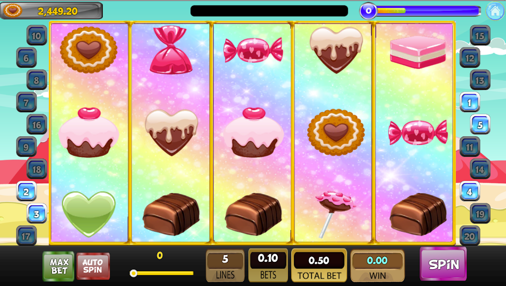 Candy Sweet Slot machine应用截图第0张
