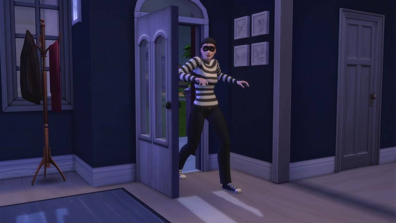 Der Einbrecher befindet sich endlich in den Sims 4, über 10 Jahre nach seiner Auskunft. Bildnachweis: EA.