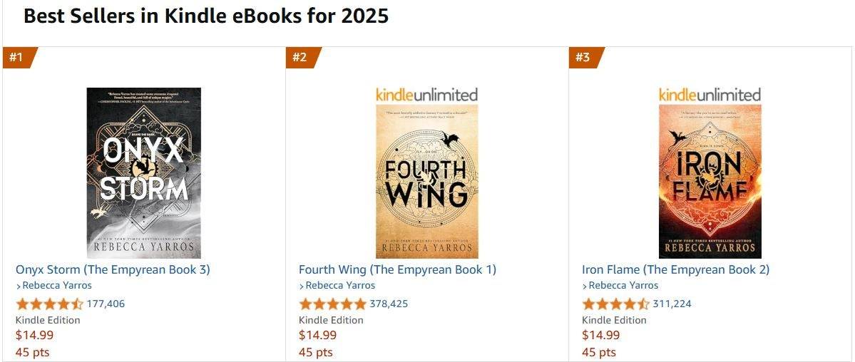 亚马逊最好的Kindle书籍