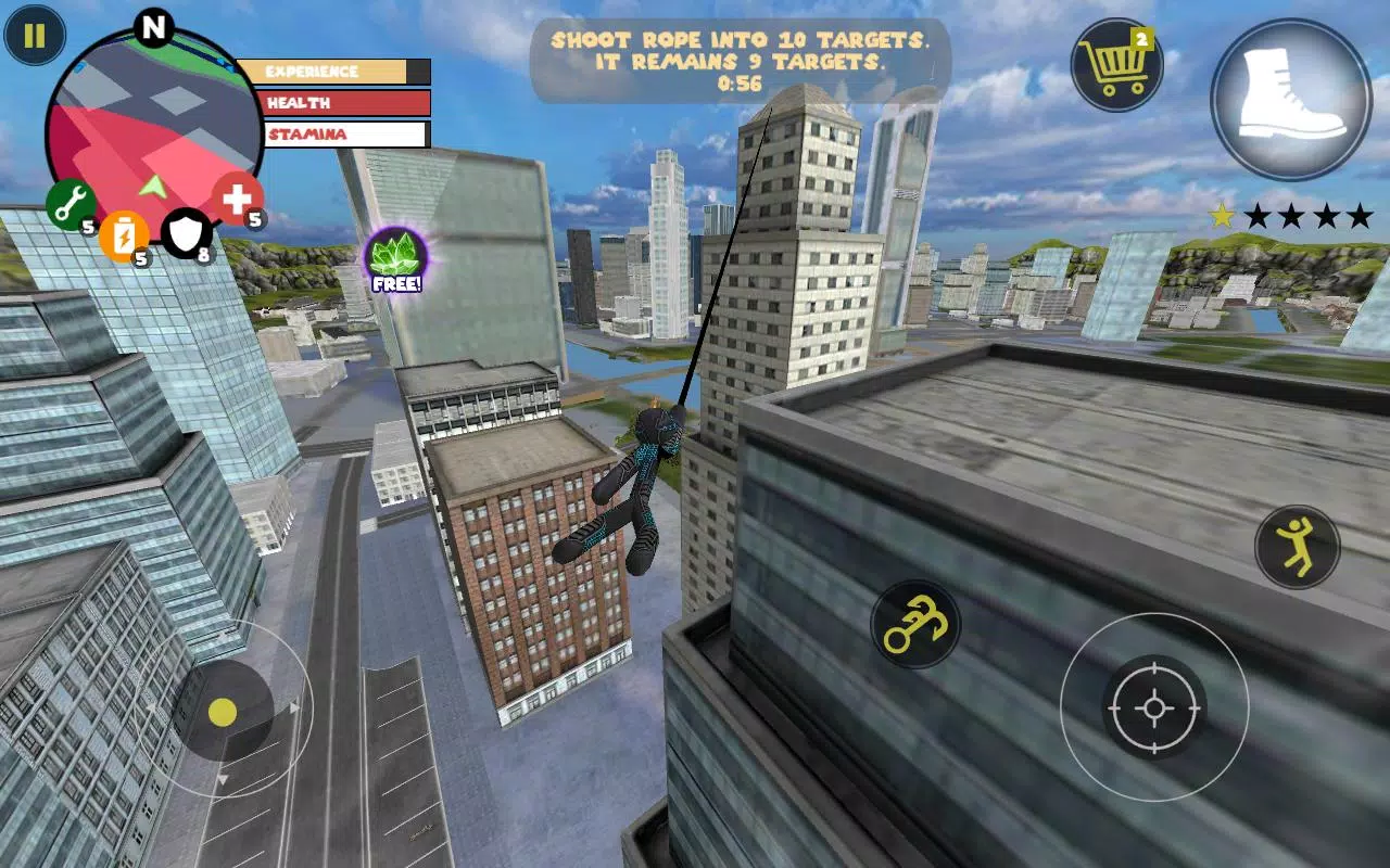 Stick Rope Hero Captura de tela 0