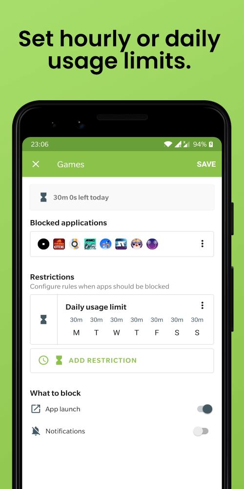 Block Apps & Sites | Wellbeing 스크린샷 3