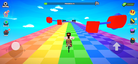 Blocky Bike Master Captura de tela 0