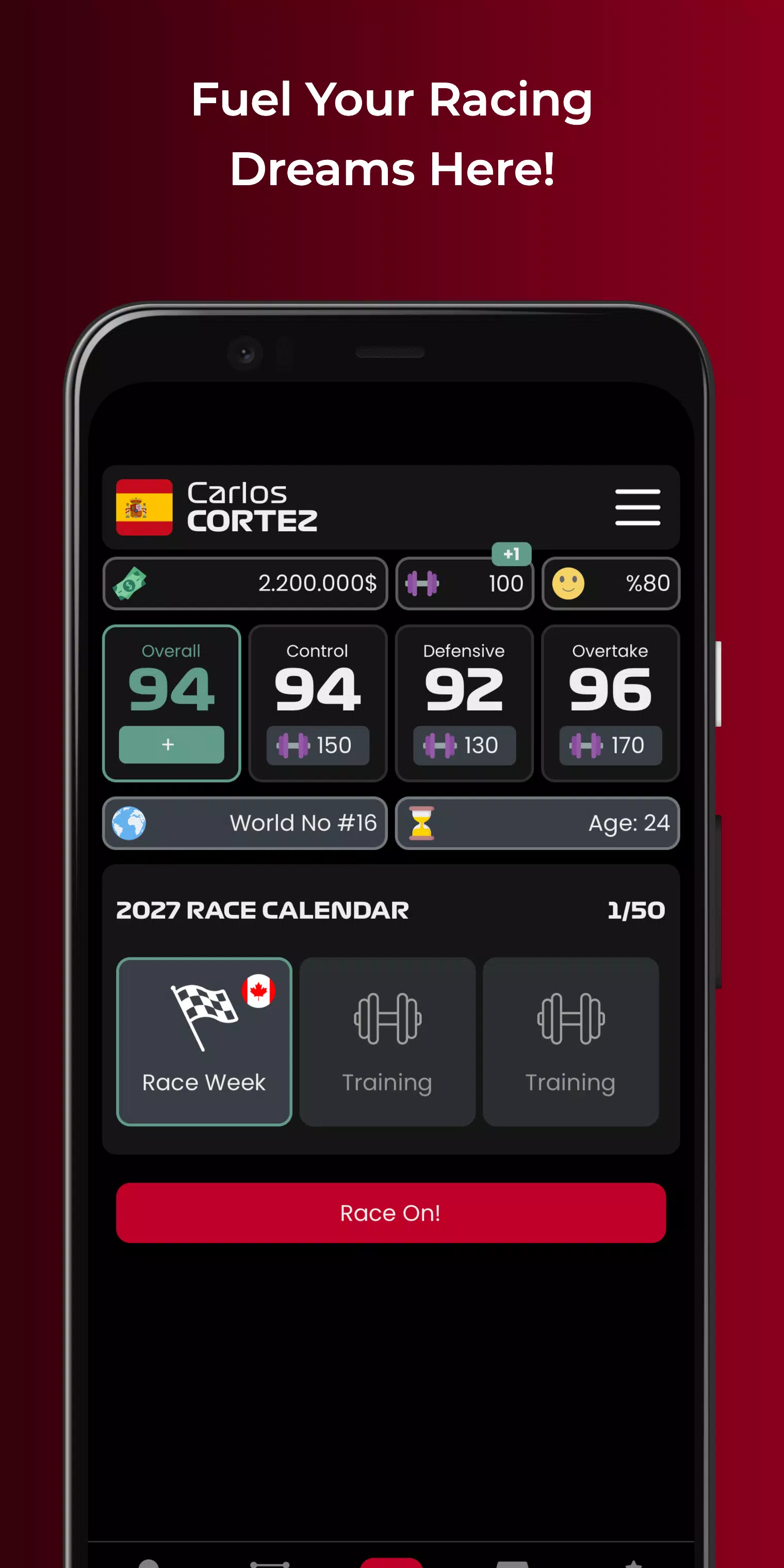 Motorsport Racer Career Game 螢幕截圖 0