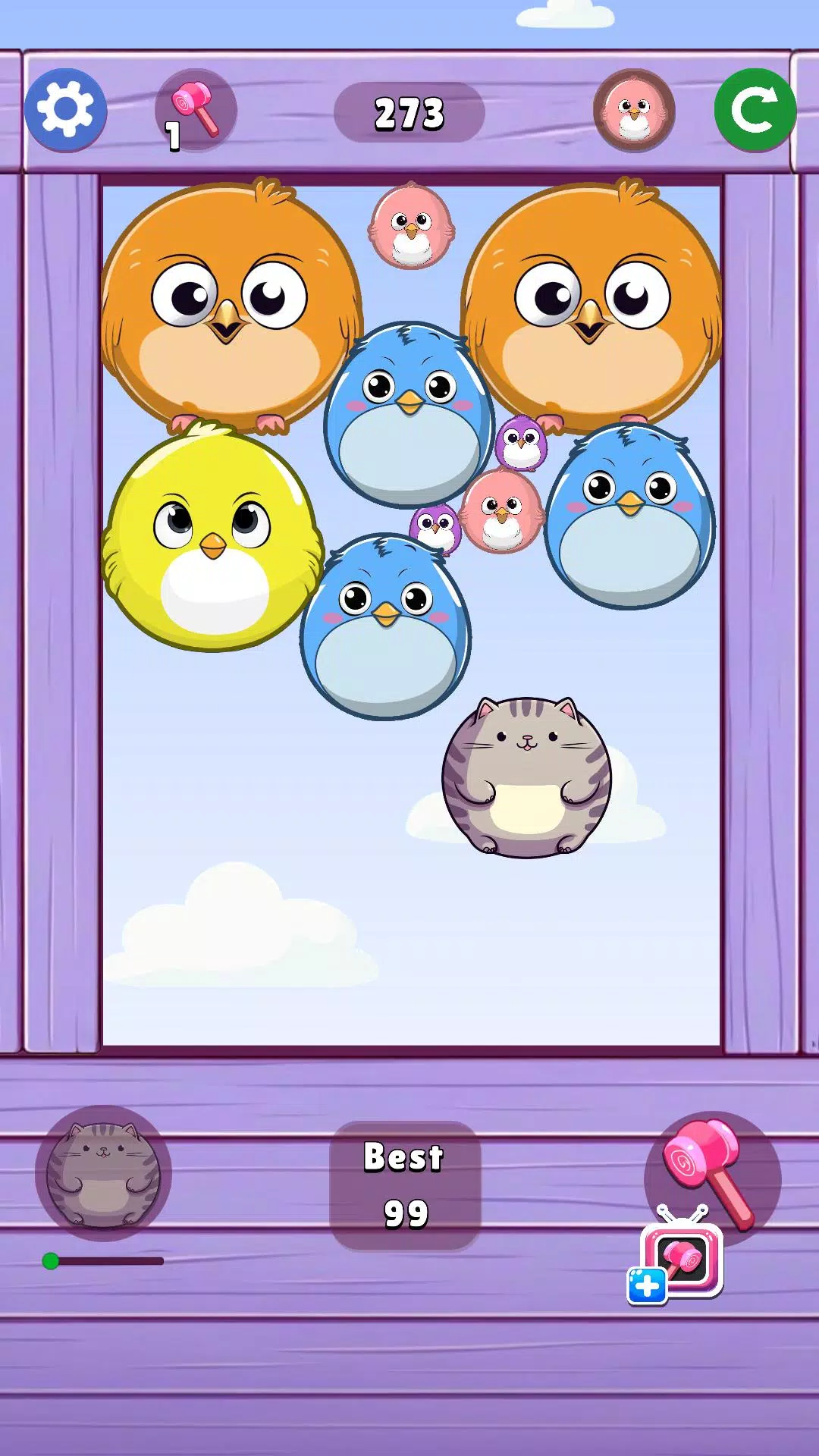 Melon Birds Throw 螢幕截圖 1