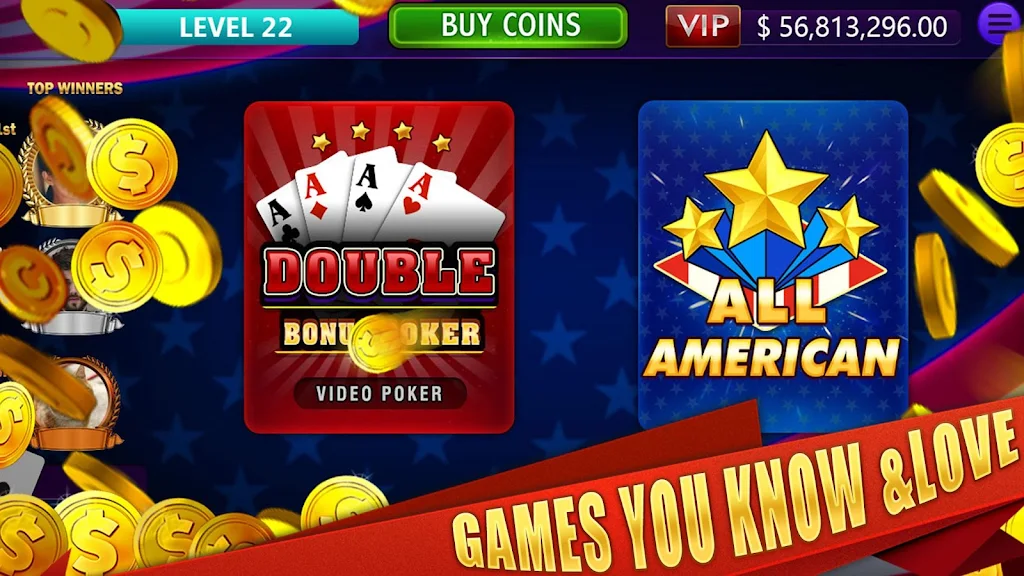 All American & Double Bonus - VIDEO POKER应用截图第0张