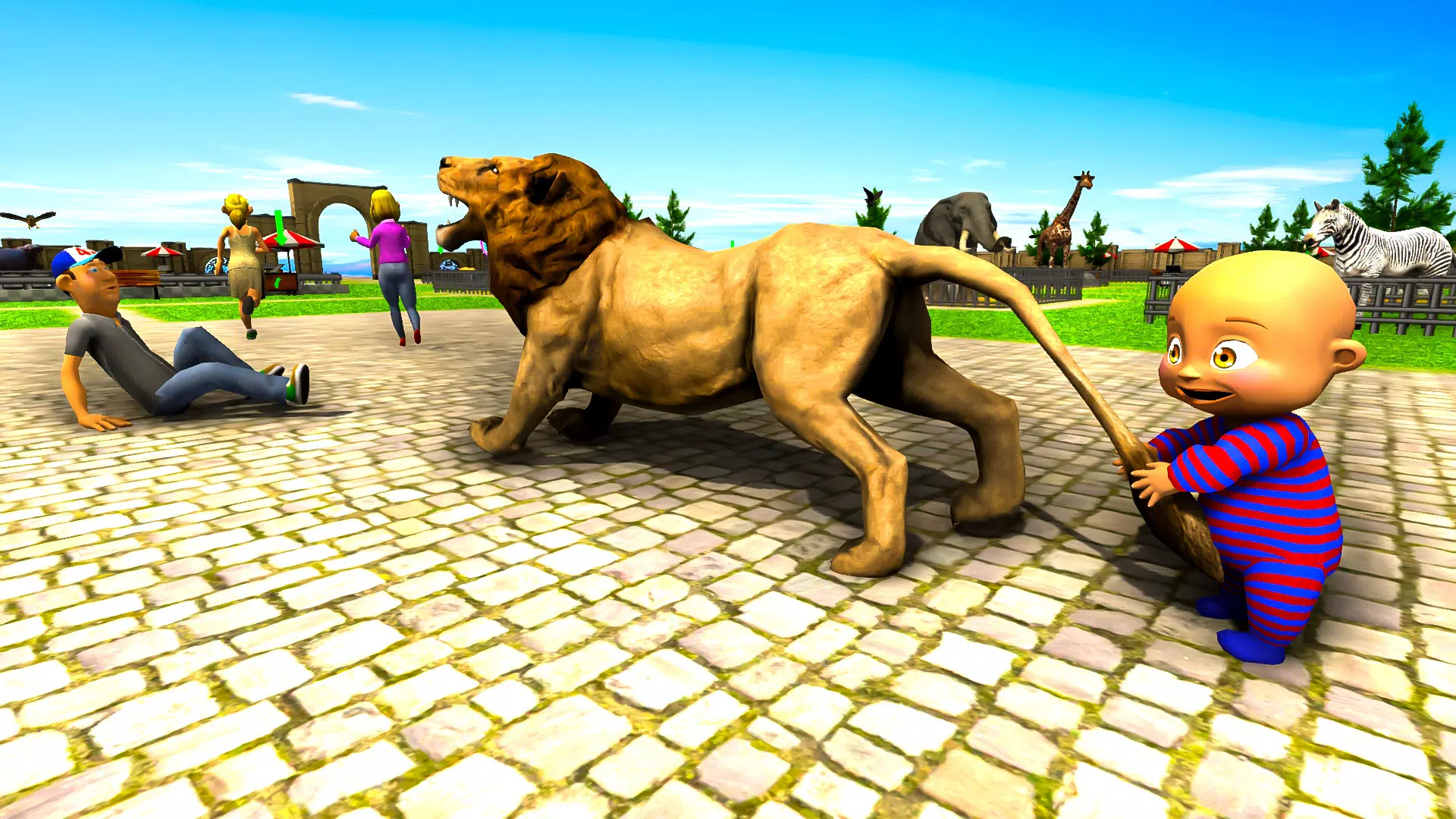Naughty Baby 3D: Daddy Zoo Fun Captura de pantalla 2
