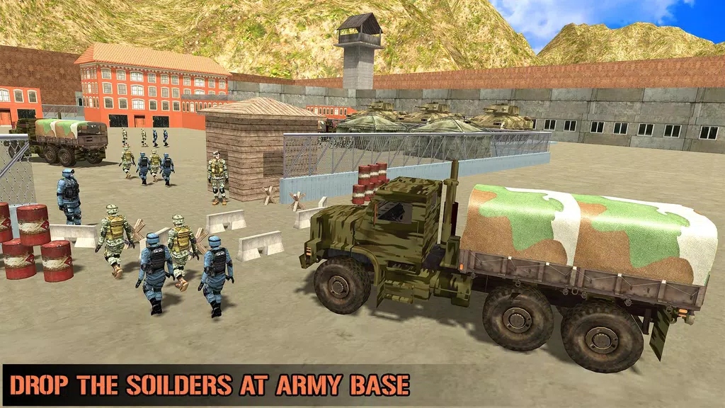 US Army Transporter Truck Game Скриншот 2