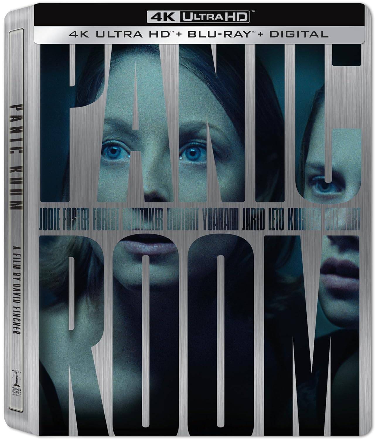 ထိတ်လန့်စရာအခန်း - သံမဏိစာအုပ် (4K UHD + Blu-Ray + ဒီဂျစ်တယ်)