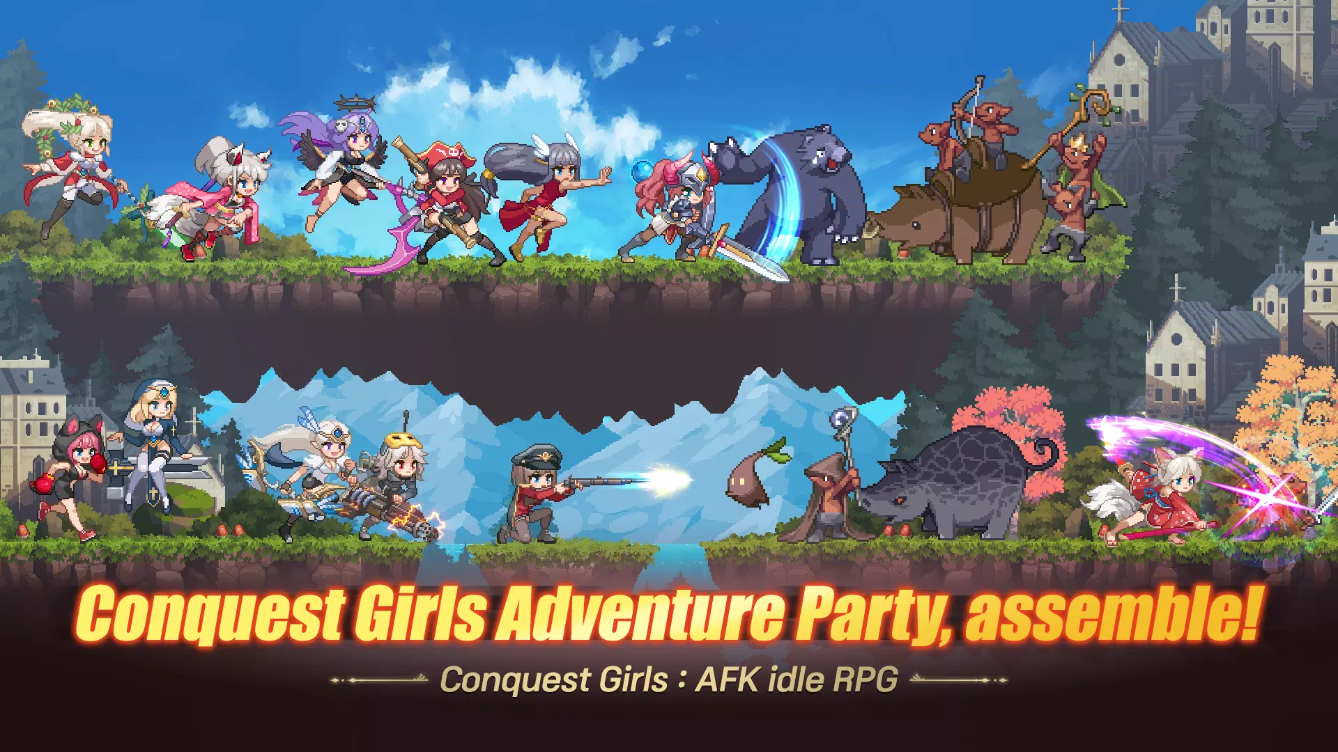 Conquest Girls: AFK Idle RPG 螢幕截圖 0