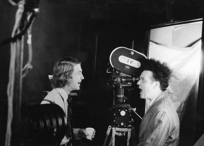 David Lynch directing Jack Nance on the set of Eraserhead