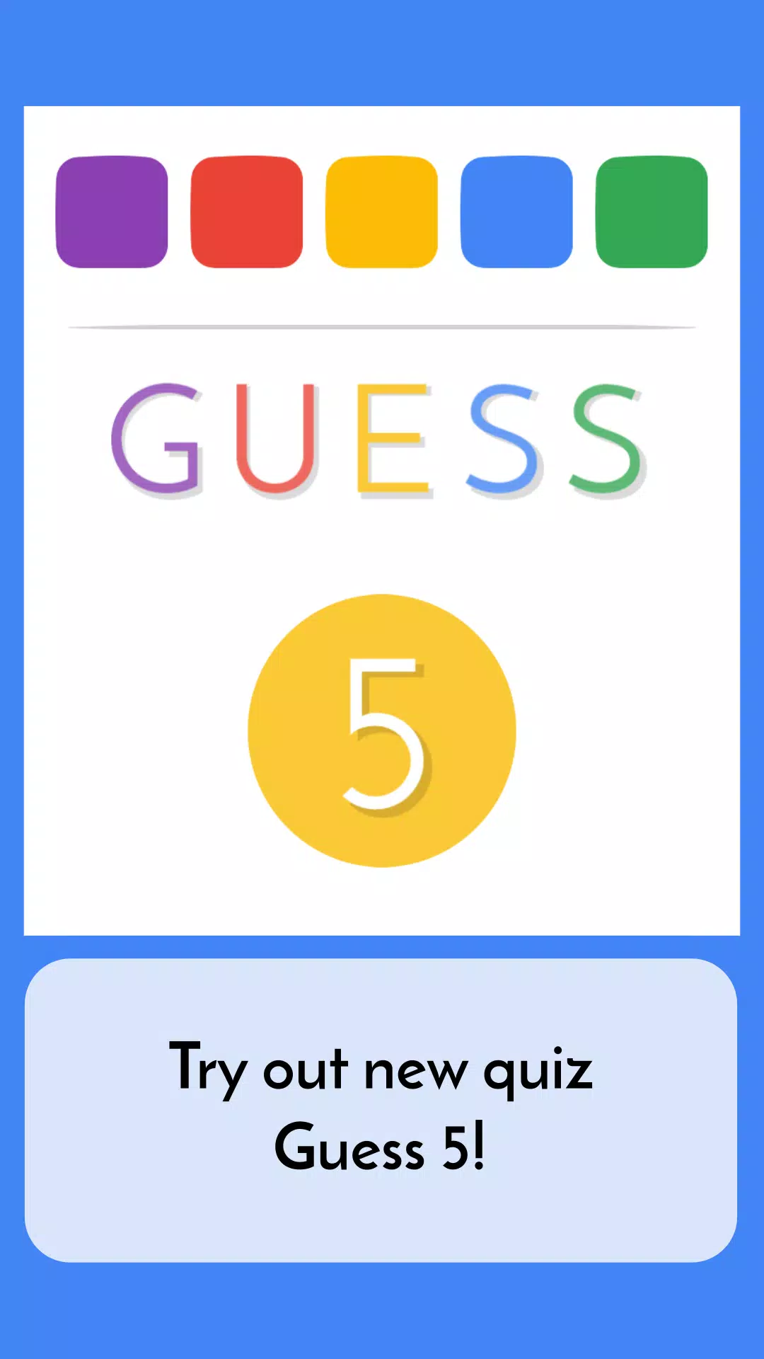 Guess 5 螢幕截圖 3