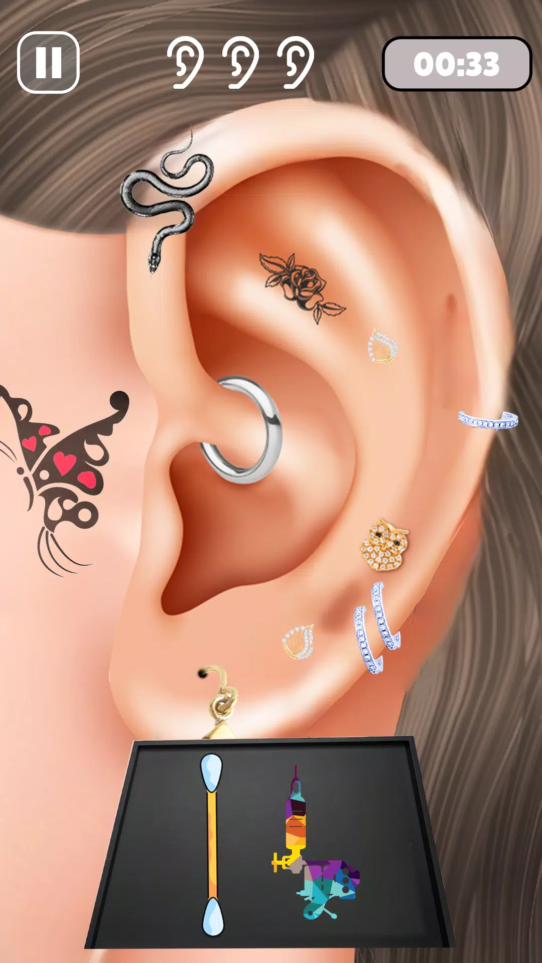 Ear Salon ASMR Doctor Game Captura de pantalla 2
