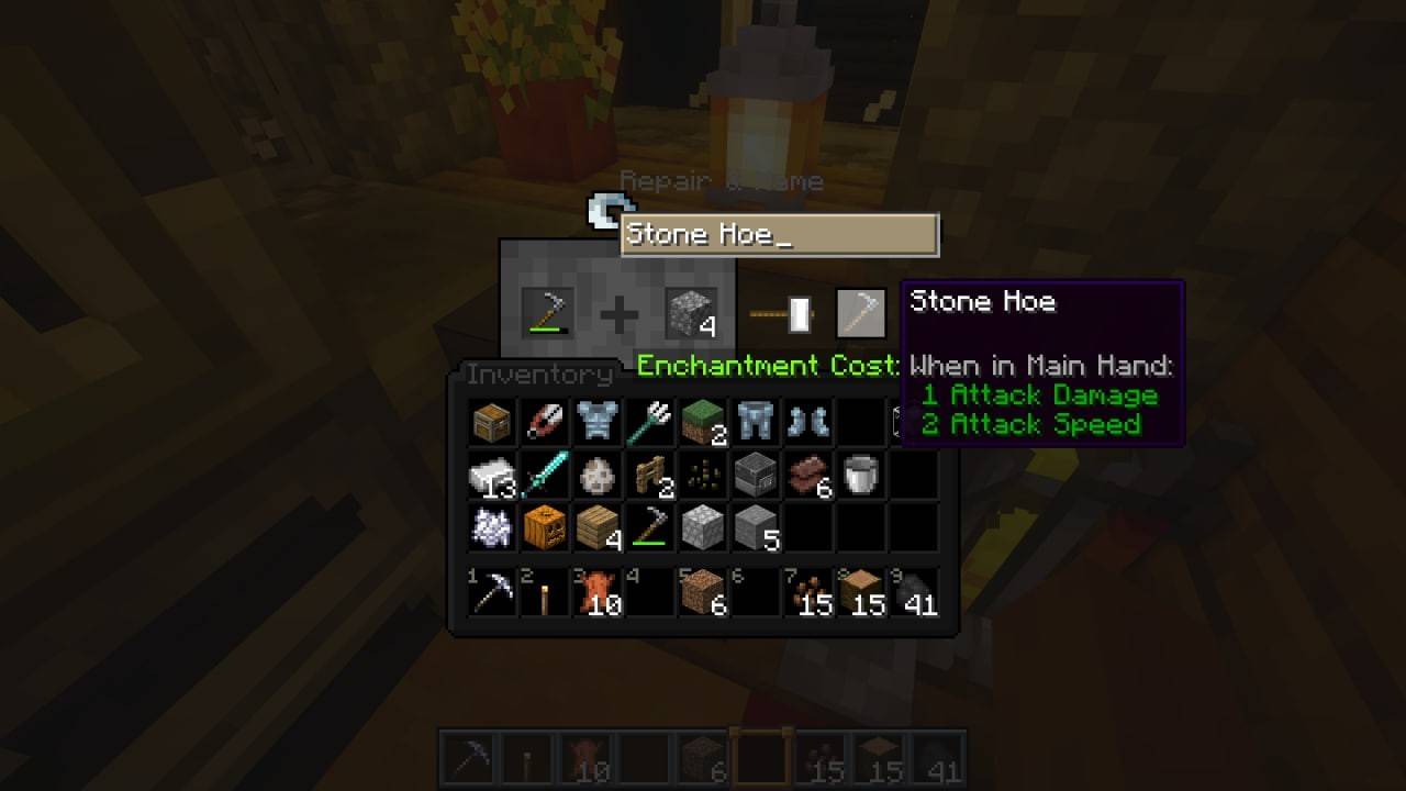 Minecraft中的修理物品