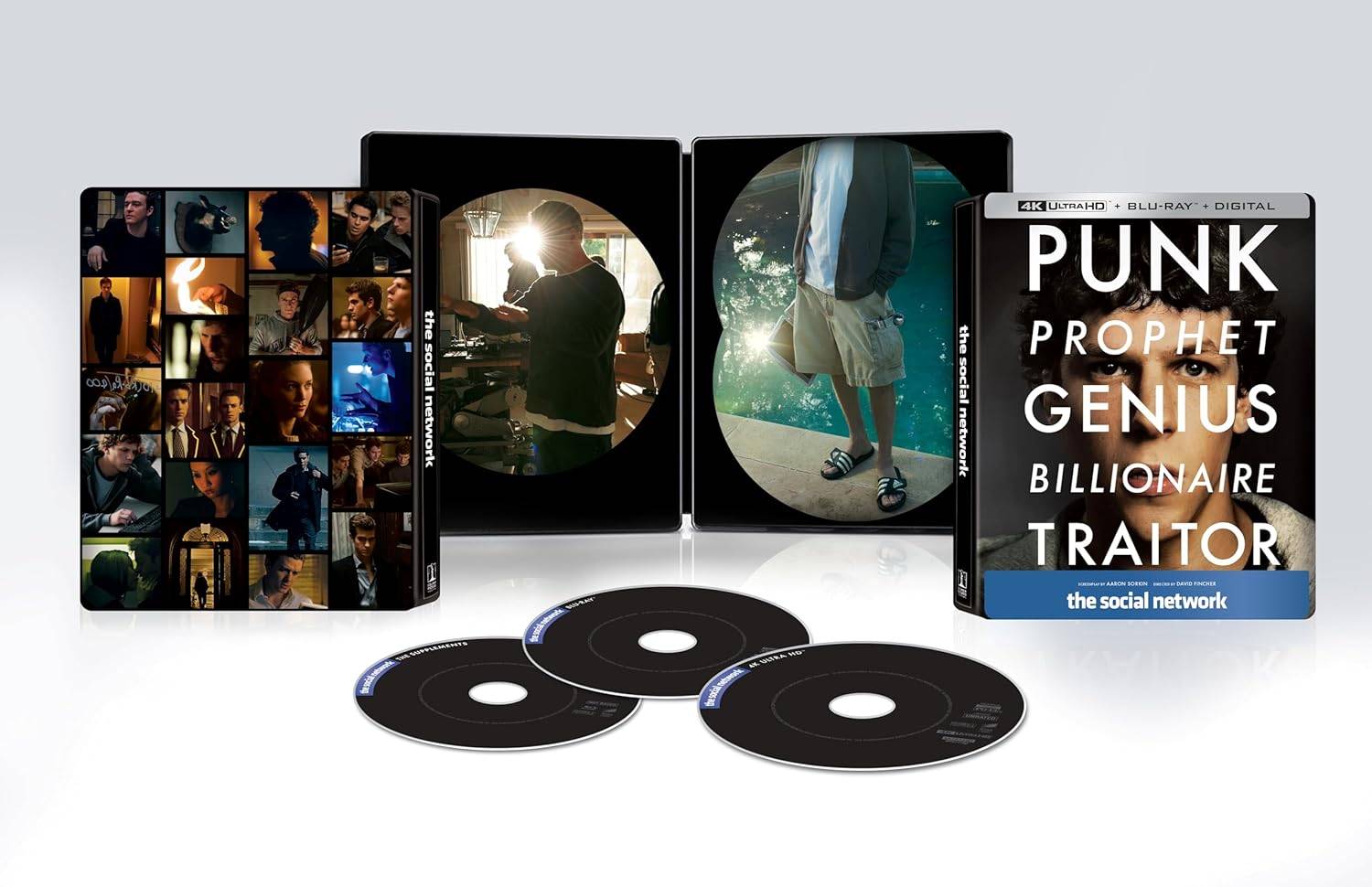 လူမှုကွန်ယက် - သံမဏိစာအုပ် (4K UHD + Blu-Ray + ဒီဂျစ်တယ်)