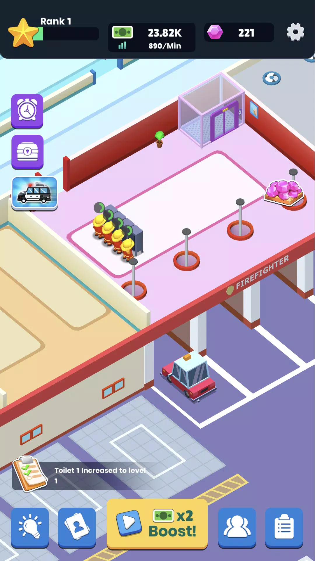 Emergency mission - idle game 螢幕截圖 1