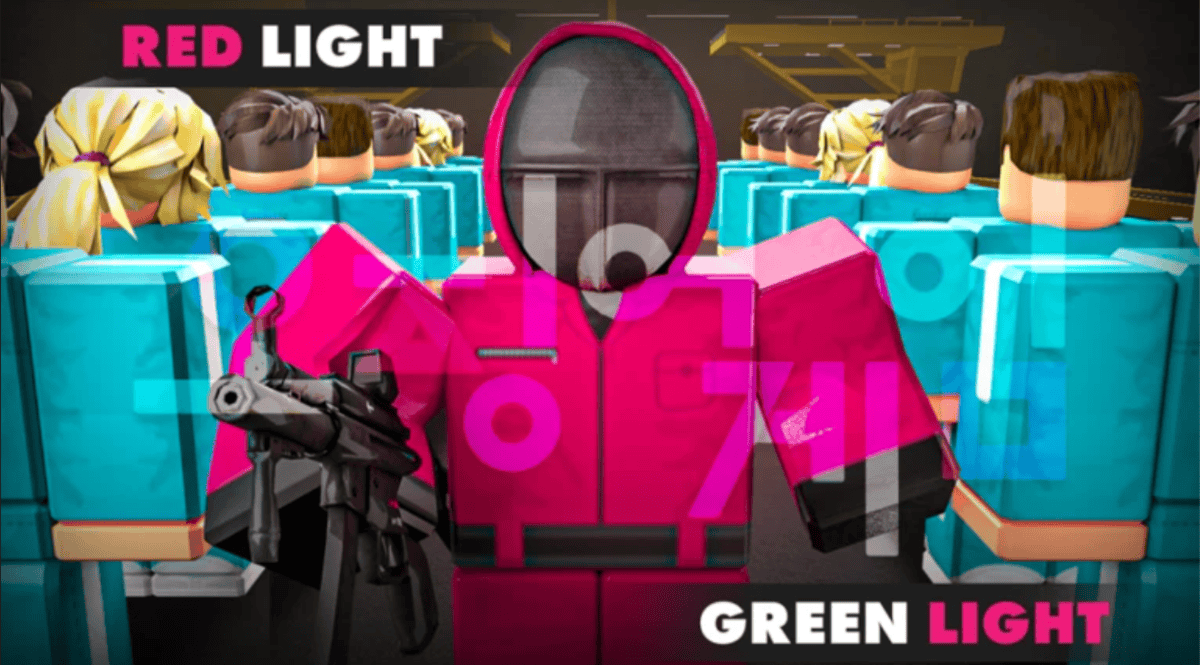 Luz roja de color verde claro, roBlox
