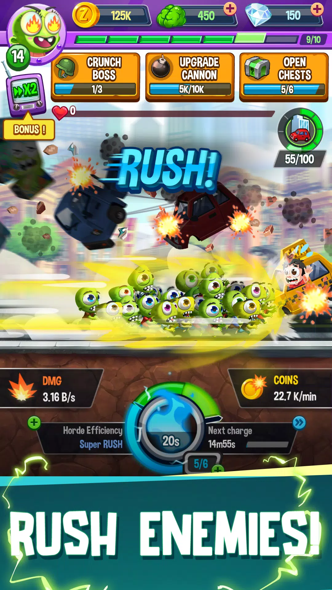 Idle Rush : Zombie Tsunami Captura de pantalla 3