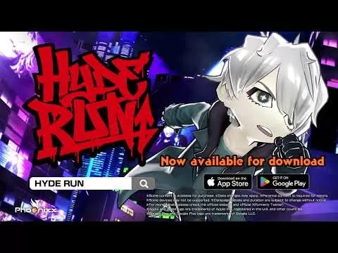Hyde Run gameplay featuring the rockstar parkouring through Neo Tokyo