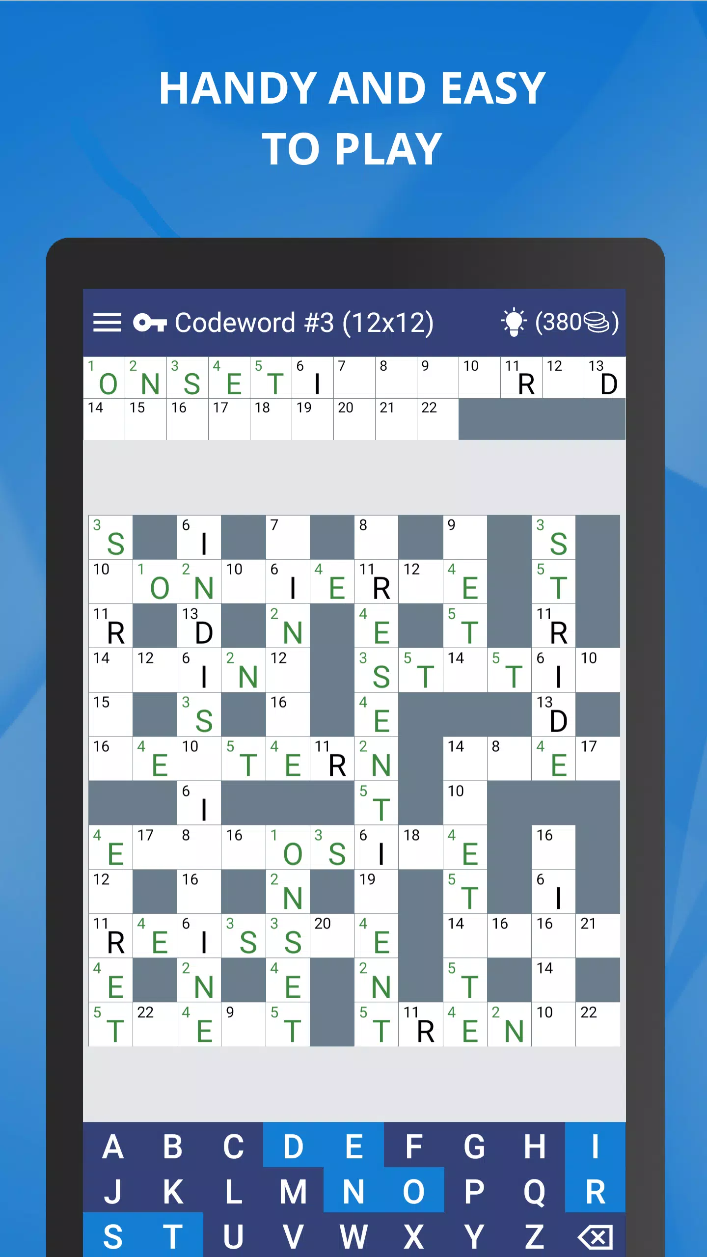Keywords — Codeword Puzzle スクリーンショット 0