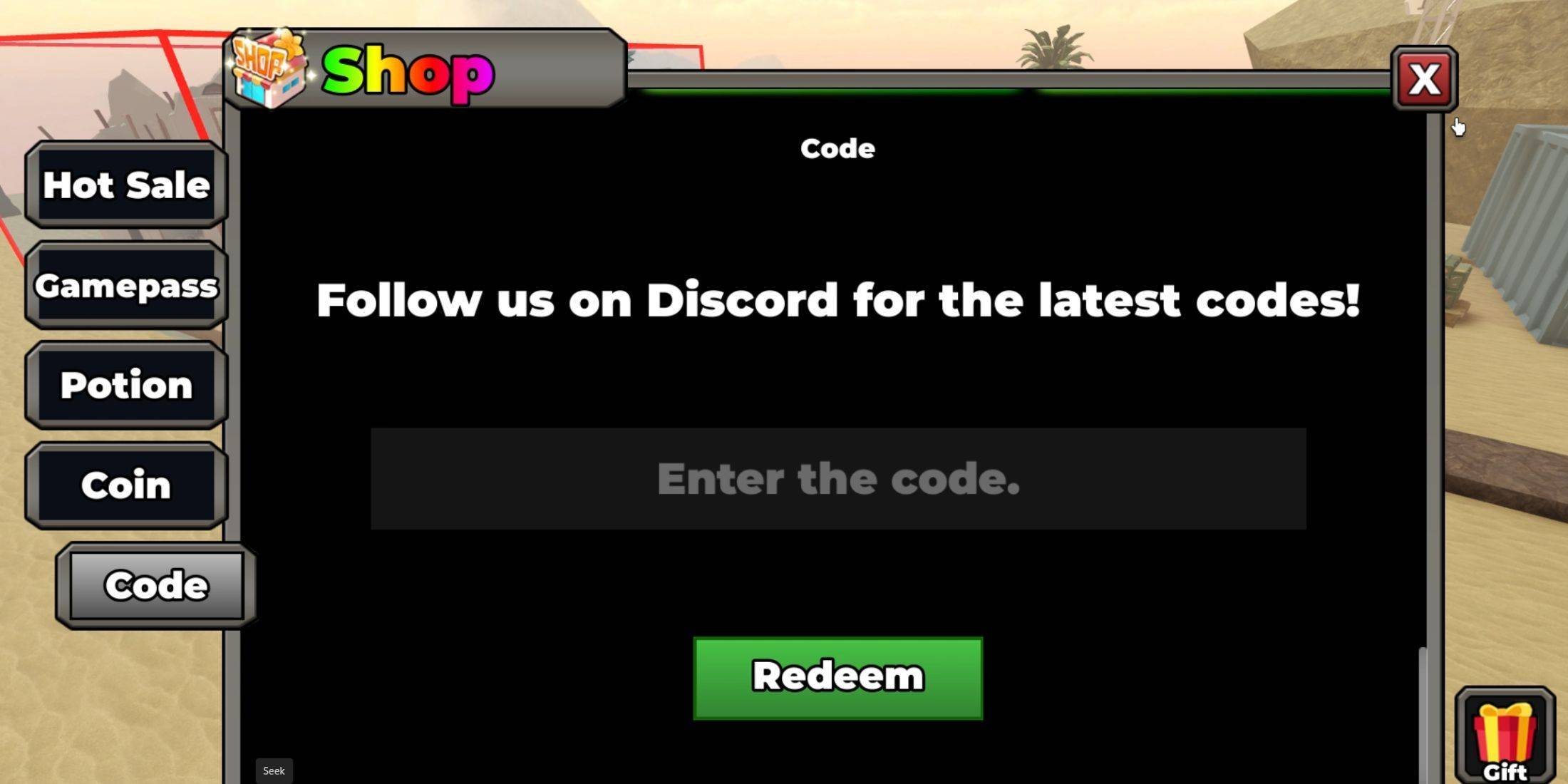 Redeeming Codes