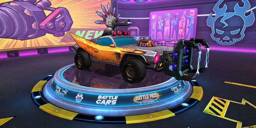 Battle Cars in-game action