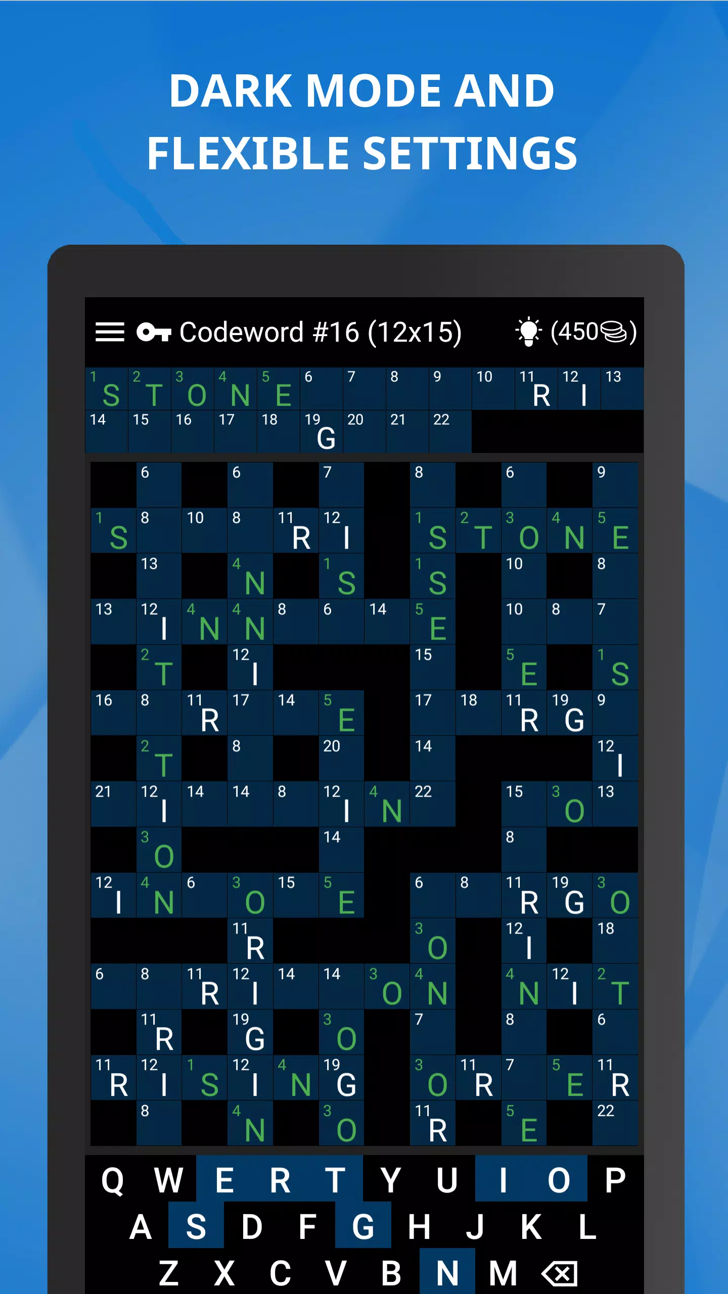 Keywords — Codeword Puzzle スクリーンショット 2