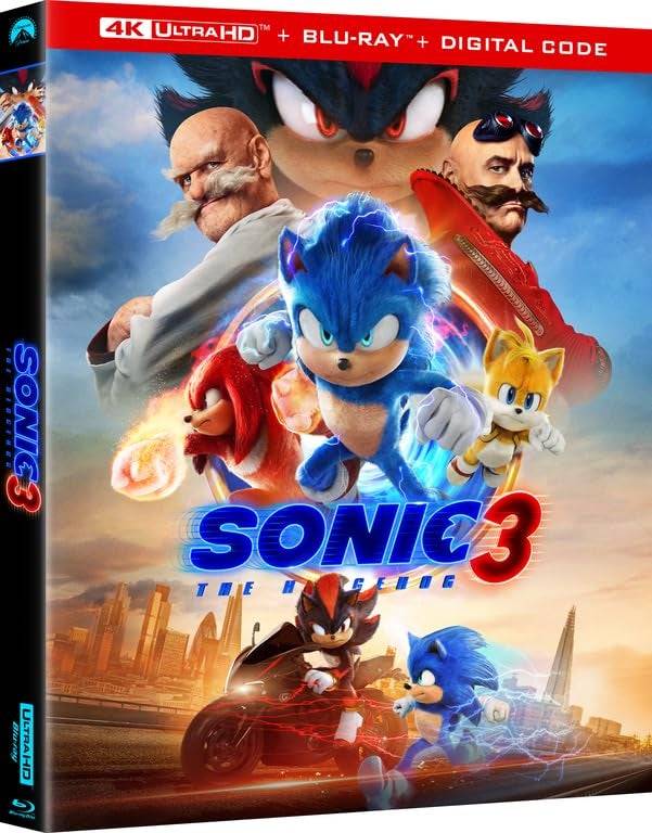 Sonic Theedhog 3 - သံမဏိစာအုပ် (4K + Blu-Ray + ဒီဂျစ်တယ်)