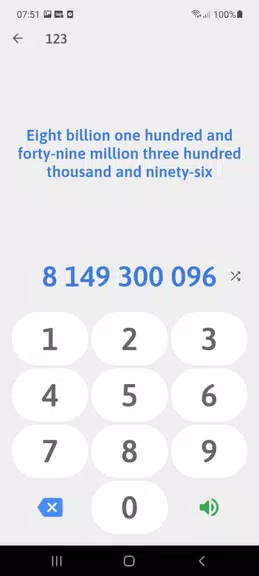 Numbers in English Captura de pantalla 0