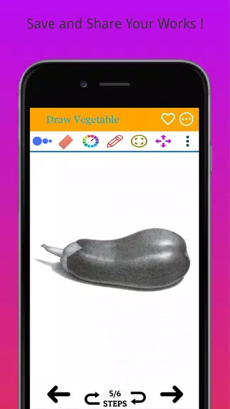 How to Draw Real Vegetables Captura de pantalla 2