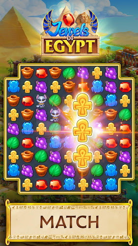 Jewels of Egypt・Match 3 Puzzle应用截图第0张