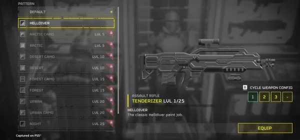 Ang Helldivers 2 ngayon ay may pagpapasadya at pag -unlad ng armas. Credit ng imahe: Sony Interactive Entertainment.