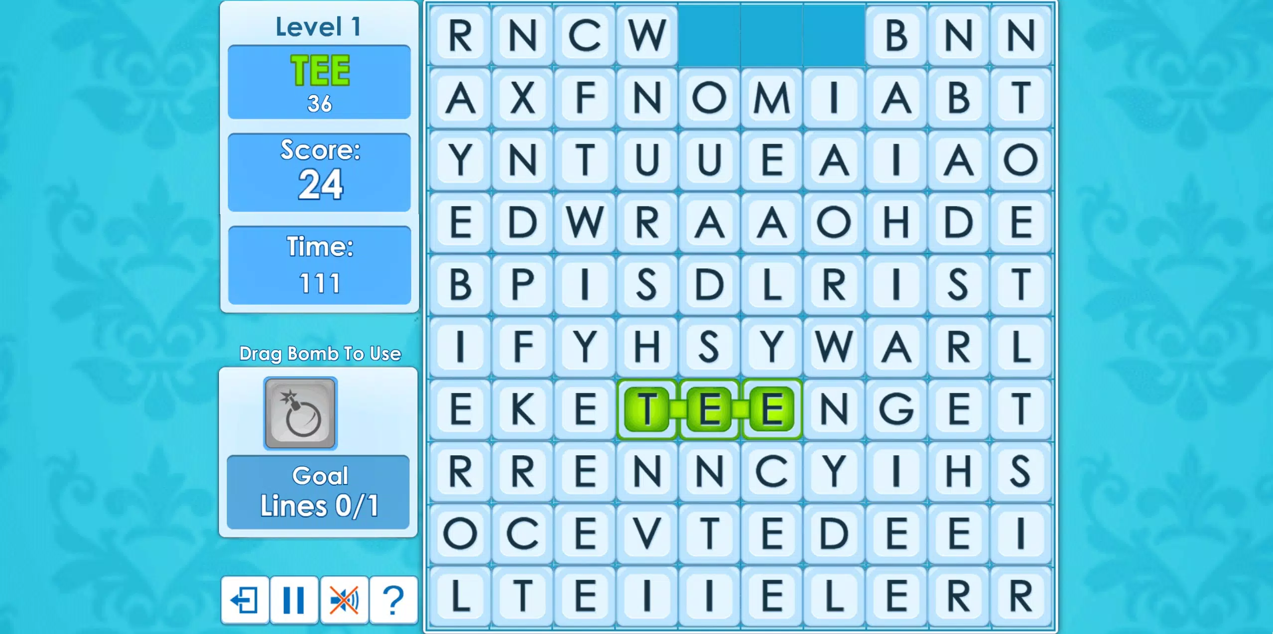 Classic Word Wipe Captura de pantalla 2