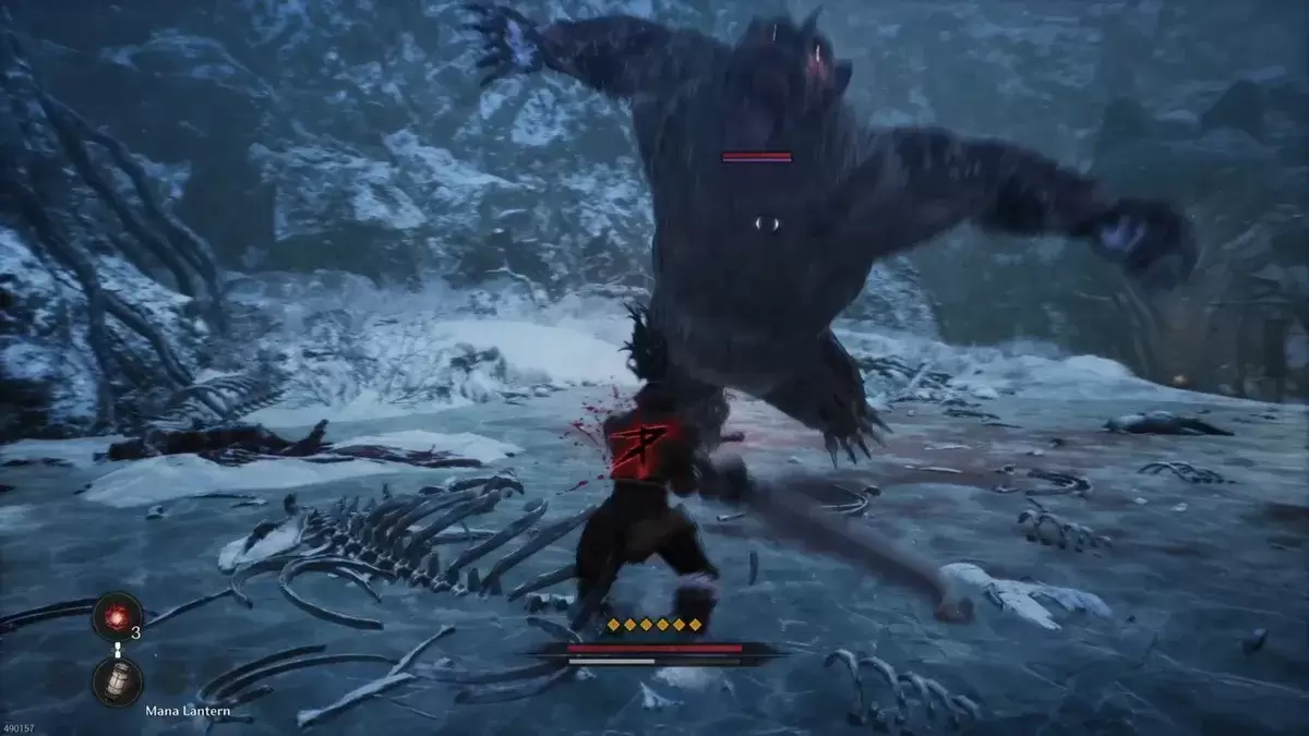 Momento do contra-ataque em The First Berserker: Khazan