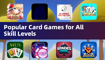 Jeux de cartes populaires pour tous les niveaux
