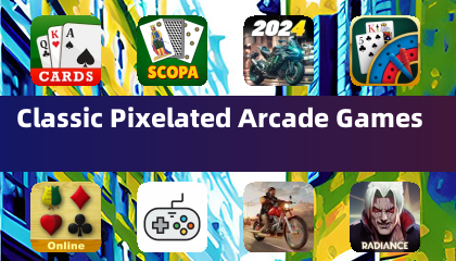 Jogos Clássicos de Arcada Pixelizados