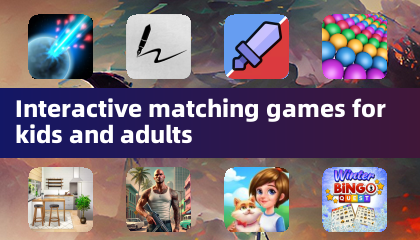 Jogos interativos de correspondência para crianças e adultos