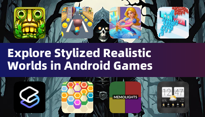 Explore mundos realistas estilizados em jogos para Android