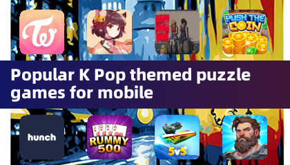 모바일용 인기 K-팝 테마 퍼즐 게임